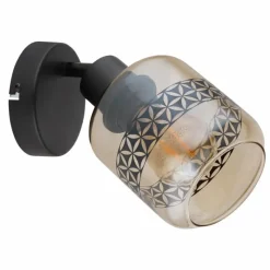 Luminaires Globo Lighting Applique murale Globo LAZARUS Noir, 1 lumière