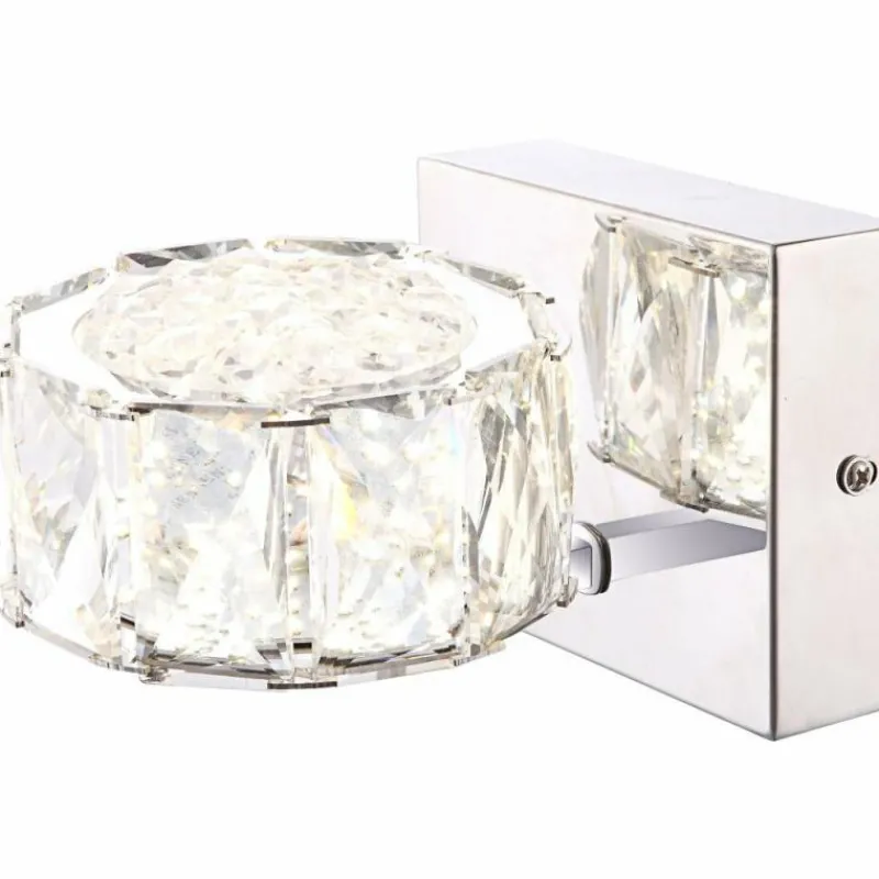 Lampe Turque-Luminaires Globo Lighting Applique murale Globo LED Chrome, Clair, 1 lumière