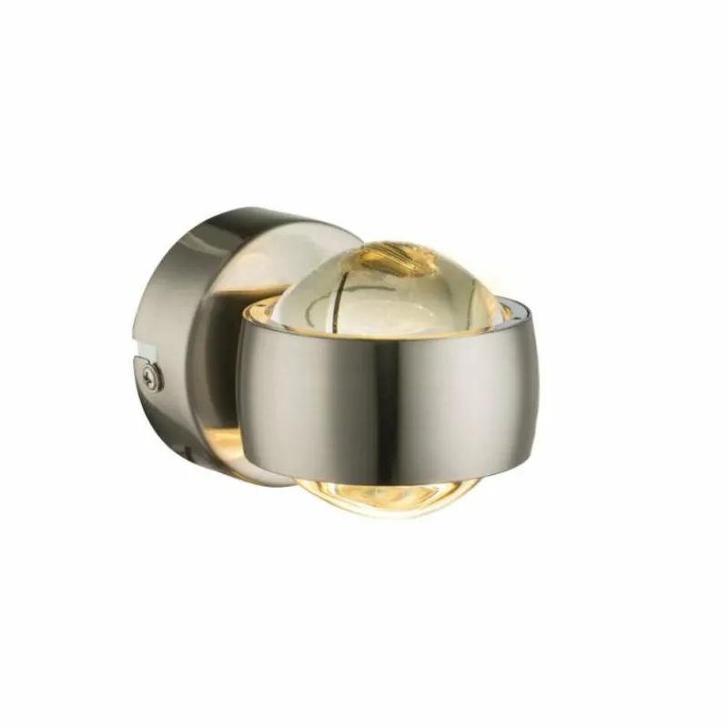Luminaires Globo Lighting Applique murale Globo LED Nickel mat, 2 lumières* Éclairage Led