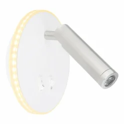 Luminaires Globo Lighting Applique murale Globo MANY LED Nickel mat, Blanc, 1 lumière* Éclairage Led
