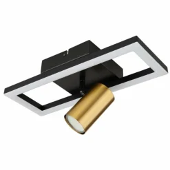 Luminaires Globo Lighting Applique murale Globo MARRIE LED Laiton, Noir, 1 lumière* Éclairage Led