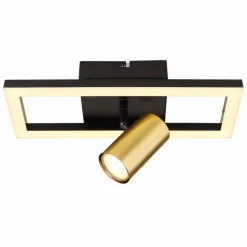 Luminaires Globo Lighting Applique murale Globo MARRIE LED Laiton, Noir, 1 lumière* Éclairage Led