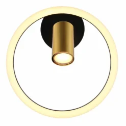 Luminaires Globo Lighting Applique murale Globo MARRIE LED Laiton, Noir, 1 lumière* Éclairage Led