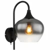 Suspension Verre Fumé-Luminaires Globo Lighting Applique murale Globo MAXY Noir, 1 lumière