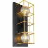 Lampes Dorées-Luminaires Globo Lighting Applique murale Globo MERRIL Noir, 2 lumières