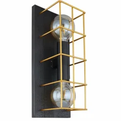 Lampes Dorées-Luminaires Globo Lighting Applique murale Globo MERRIL Noir, 2 lumières