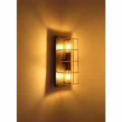 Lampes Dorées-Luminaires Globo Lighting Applique murale Globo MERRIL Noir, 2 lumières