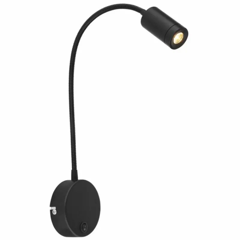 Luminaires Globo Lighting Applique murale Globo MILLY LED Noir, 1 lumière* Éclairage Led