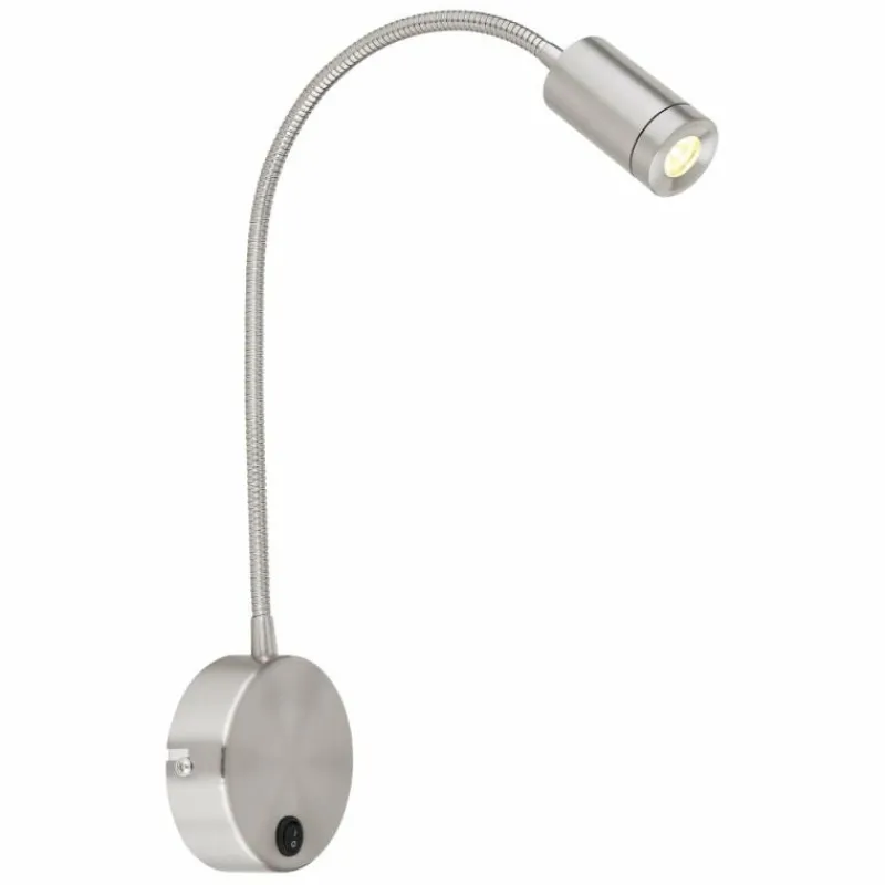 Luminaires Globo Lighting Applique murale Globo MILLY LED Nickel mat, 1 lumière* Éclairage Led