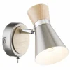 Luminaires Globo Lighting Applique murale Globo Nickel mat, 1 lumière* Spots Et Projecteurs