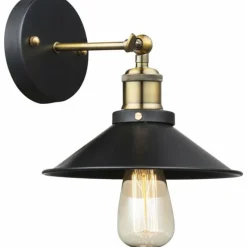 Luminaires Globo Lighting Applique murale Globo Noir, 1 lumière* Appliques