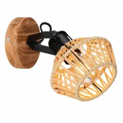 Style Boho-Chic-Luminaires Globo Lighting Applique murale Globo Noir, 1 lumière
