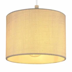 Lampes En Tissu-Luminaires Globo Lighting Applique murale Globo RAFA Brun, Blanc, 1 lumière