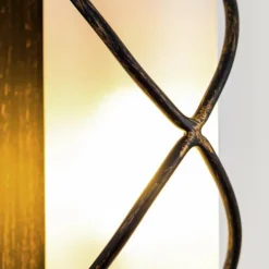 hofstein Applique murale Globo RANIA Acier inoxydable, Noir, Blanc, 1 lumière