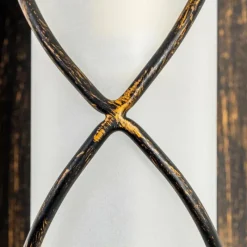 hofstein Applique murale Globo RANIA Acier inoxydable, Noir, Blanc, 1 lumière