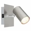 Luminaires Globo Lighting Applique murale Globo ROBBY Nickel mat, 1 lumière* Appliques