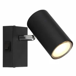 Luminaires Globo Lighting Applique murale Globo ROBBY Noir, 1 lumière* Spots Et Projecteurs