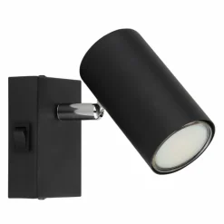 Luminaires Globo Lighting Applique murale Globo ROBBY Noir, 1 lumière* Spots Et Projecteurs