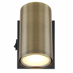 Luminaires Globo Lighting Applique murale Globo ROBBY Noir, 1 lumière* Spots Et Projecteurs