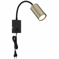 Luminaires Globo Lighting Applique murale Globo ROBBY Noir, 1 lumière* Appliques