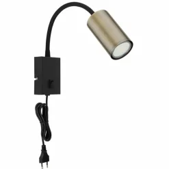 Luminaires Globo Lighting Applique murale Globo ROBBY Noir, 1 lumière* Appliques