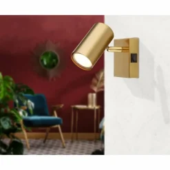 Lampes Dorées-Luminaires Globo Lighting Applique murale Globo ROBBY Or, 1 lumière