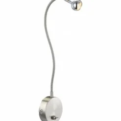 Luminaires Globo Lighting Applique murale Globo SERPENT LED Chrome, Nickel mat, 1 lumière* Éclairage Led