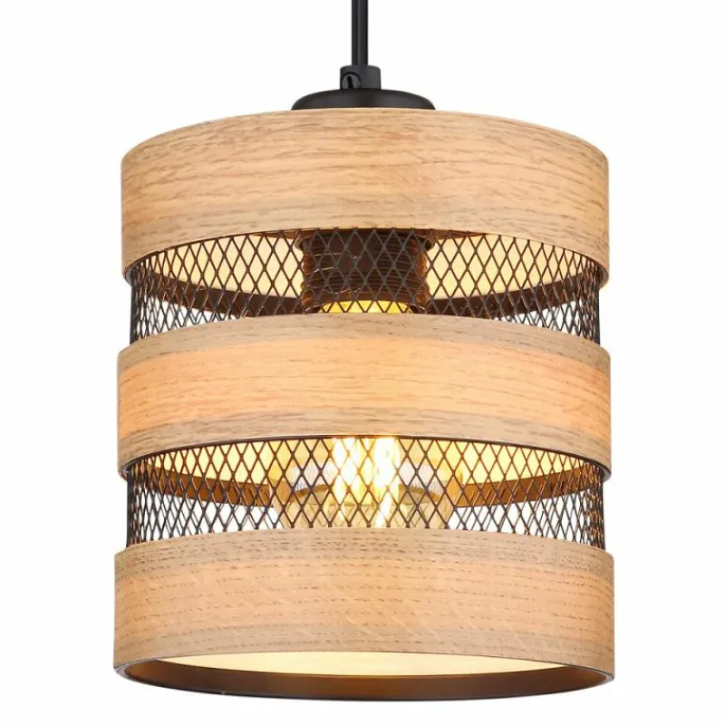 Lampes En Bois-Luminaires Globo Lighting Applique murale Globo SOENI Noir, 1 lumière