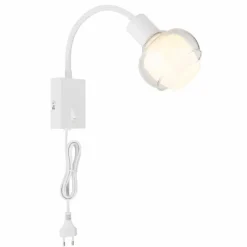 Luminaires Globo Lighting Applique murale Globo TOKKI Blanc, 1 lumière