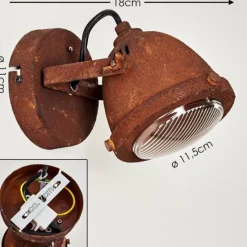 hofstein Applique murale Glostrup Rouille, 1 lumière