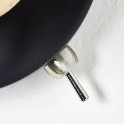 Luminaires Scandinaves-hofstein Applique murale Gondo Bois clair, Noir, 1 lumière