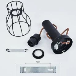 Lampes Vintages & Rétros-hofstein Applique murale Gondo Noir, 1 lumière