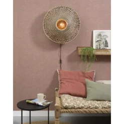 Style Boho-Chic-Good & Mojo Applique murale BALI Noir, 1 lumière