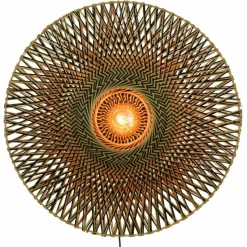 Style Boho-Chic-Good & Mojo Applique murale BALI Noir, 1 lumière