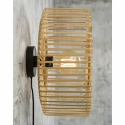 Style Boho-Chic-Good & Mojo Applique murale BROMO Noir, 1 lumière