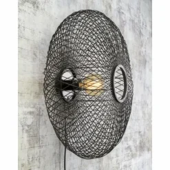 Style Boho-Chic-Good & Mojo Applique murale CANGO Noir, 1 lumière