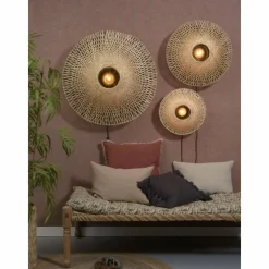 Style Boho-Chic-Good & Mojo Applique murale KALIMANTAN Noir, 1 lumière