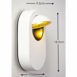 hofstein Applique murale Granada LED Blanc, 1 lumière* Éclairage Led