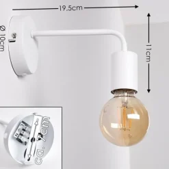 hofstein Applique murale Gravenstein Blanc, 1 lumière* Spots Et Projecteurs