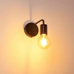 hofstein Applique murale Gravenstein Noir, 1 lumière* Appliques