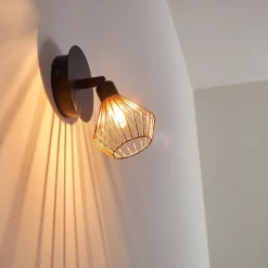 Luminaires Rustiques-hofstein Applique murale Grönhöj Noir, 1 lumière