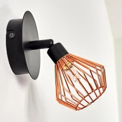 Luminaires Rustiques-hofstein Applique murale Grönhöj Noir, 1 lumière