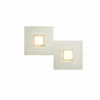 Luminaires Grossmann Applique murale Grossmann Karree LED Champagne, 2 lumières* Éclairage Led
