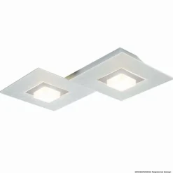 Luminaires Grossmann Applique murale Grossmann Karree LED Titane, 2 lumières* Éclairage Led