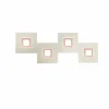 Luminaires Grossmann Applique murale Grossmann Karree LED Cuivre, 4 lumières* Éclairage Led