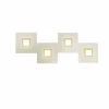 Luminaires Grossmann Applique murale Grossmann Karree LED Champagne, 4 lumières* Éclairage Led
