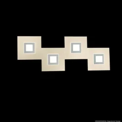 Luminaires Grossmann Applique murale Grossmann Karree LED Titane, 4 lumières* Éclairage Led