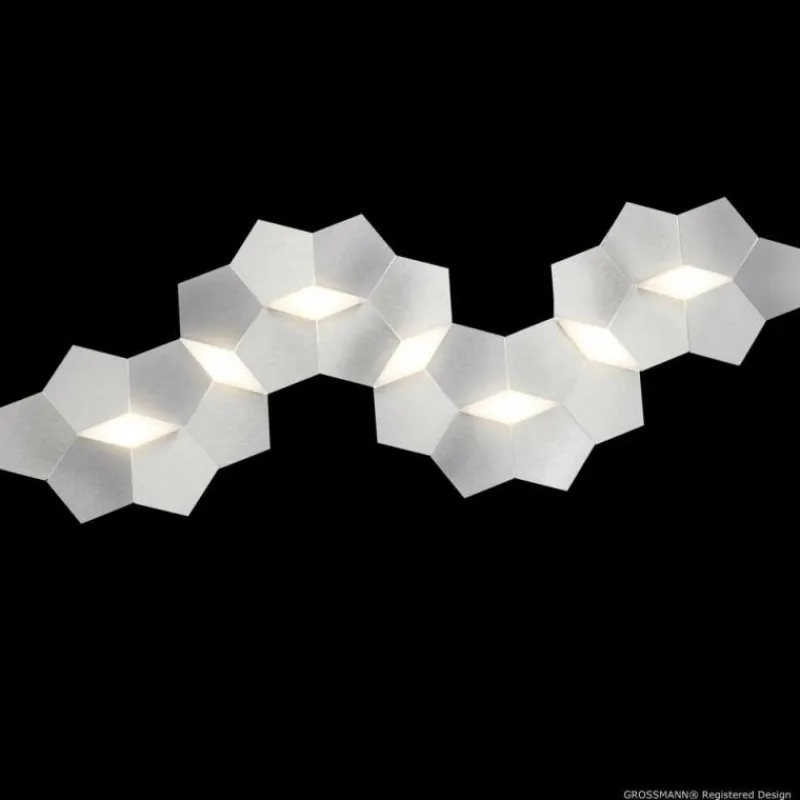 Luminaires Grossmann Applique murale Grossmann Linde LED Aluminium, 7 lumières* Éclairage Led