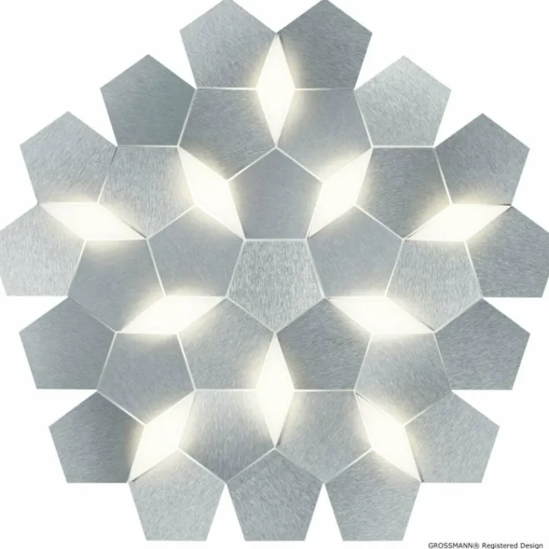Luminaires Grossmann Applique murale Grossmann Karat LED Aluminium, 10 lumières* Éclairage Led