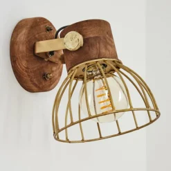 Lampes Industrielles-hofstein Applique murale Grunnfjord Laiton, Écru, 1 lumière